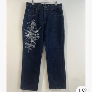 Ed Hardly baggy style jeans darkblue size 36 NWOT 

THE LOST BUTTON seethephotos